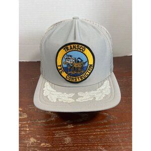 Vintage Transco T/C Construction Patch Trucker Hat Snapback Cap X3